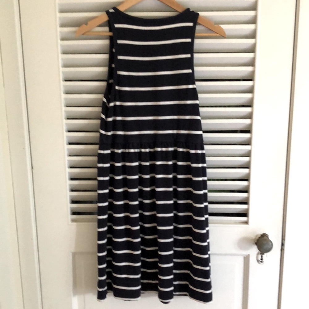 J Crew Navy & White Striped Dress - Picture 2 of 4